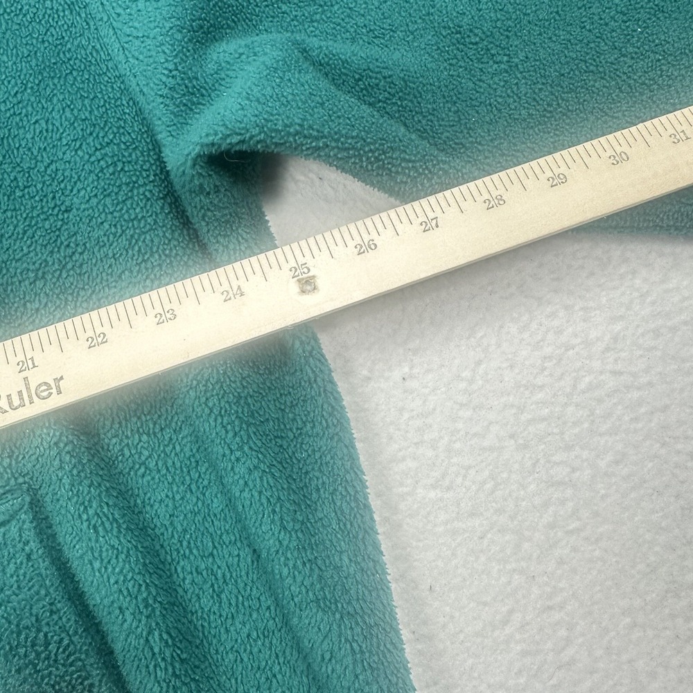 Bugle Boy Fleece Jacket Mens XL Green Vintage 90s Full Zip Collared Crest - Picture 10 of 10